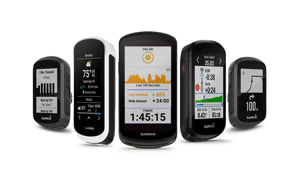 Garmin Edge Bike Computers lineup showcased at Highly Tuned Athletes – the forefront of cycling data and performance analysis.