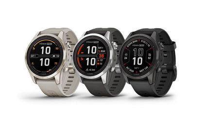 Garmin Fenix 7S Pro - Compact Adventure Watch Designed for Slender Wrists with Advanced Mapping, Music, and Fitness Features.