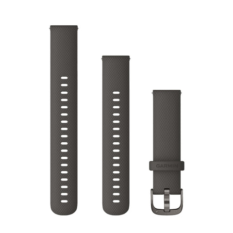 Garmin Quick Release 18mm - Graphite Band with Slate Hardware