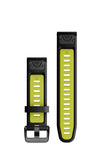 Garmin QuickFit 20 Black/Electric Lime Silicone band