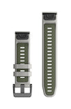 Garmin QuickFit 22 Fog Gray/Moss Silicone band