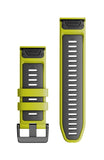 Garmin QuickFit 26 Electric Lime/Graphite Silicone band
