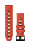 Garmin QuickFit 26 Flame Red/Graphite Silicone band