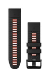 Garmin QuickFit 26 Black/Flame Red Silicone band