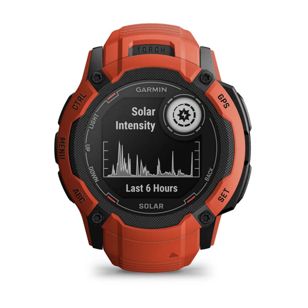 Garmin Instinct 2X Solar - Flame Red | Rugged Outdoor Smartwatch ...