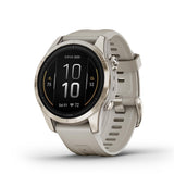 Garmin Epix Pro Gen 2 - 42mm - Sapphire - Soft Gold Stainless Steel - Light Sand