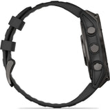Garmin fenix 8 - 47mm AMOLED Sapphire Carbon gray DLC titanium with black/pebble gray silicone band