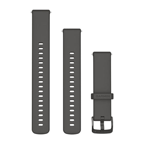 Garmin Quick Release 18mm - Pebble Grey w/slate Silicone Band