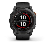 Garmin fenix 7X Pro Solar - Glass - Slate Gray - Black band