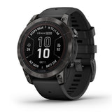 Garmin fenix 7 Pro Sapphire Solar- Carbon Gray DLC Titanium - Black band