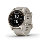Garmin fenix 7S Pro Sapphire Solar - Soft Gold - Light Sand band