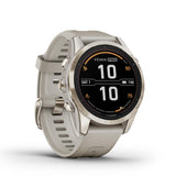 Garmin fenix 7S Pro Sapphire Solar - Soft Gold - Light Sand band
