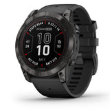 Garmin fenix 7X Pro Sapphire Solar - Carbon Gray DLC Titanium - Black band