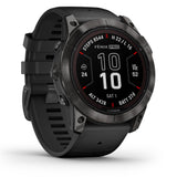 Garmin fenix 7X Pro Sapphire Solar - Carbon Gray DLC Titanium - Black band