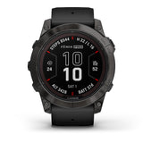 Garmin fenix 7X Pro Sapphire Solar - Carbon Gray DLC Titanium - Black band