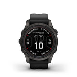Garmin fenix 7S Pro Sapphire Solar - Carbon Gray DLC Titanium - Black band