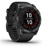 Garmin fenix 7X Pro Solar - Glass - Slate Gray - Black band