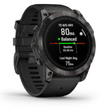 Garmin Epix Pro Gen 2 - 51mm - Sapphire - Carbon Gray DLC Titanium - Black