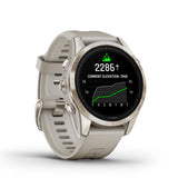 Garmin Epix Pro Gen 2 - 42mm - Sapphire - Soft Gold Stainless Steel - Light Sand