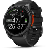 Garmin fenix 8 - 47mm AMOLED Slate gray with black silicone band