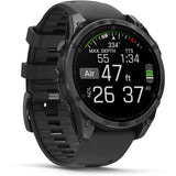 Garmin fenix 8 - 47mm AMOLED Slate gray with black silicone band