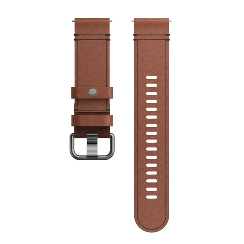 Polar Leather Wristband 22mm Med/Large - Autumn Leather
