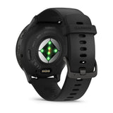 Garmin Venu 3 - Slate Stainless Steel Bezel with Black Case and Silicone Band
