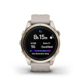 Garmin Epix Pro Gen 2 - 42mm - Sapphire - Soft Gold Stainless Steel - Light Sand