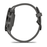 Garmin Venu 3S - Slate Stainless Steel Bezel with Pebble Grey Case and Silicone Band