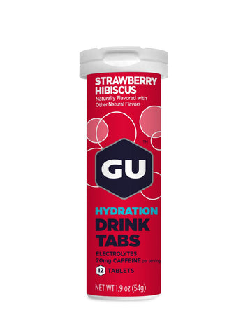 GU Hydration Drink Tabs - Strawberry Hibiscus - Box of 8