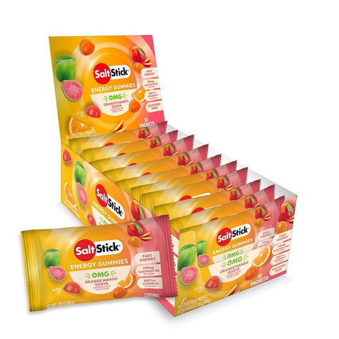 Salt Stick Energy Gummies - OMG! (Orange, Mango, Guava) - Case (10 Packets)