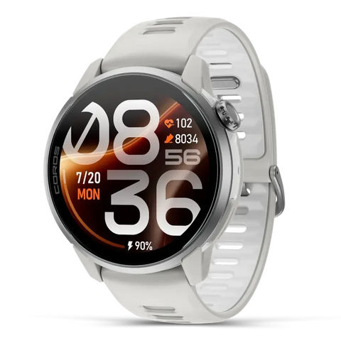 COROS PACE 4 Pro Smartwatch - White w/Silicone Band