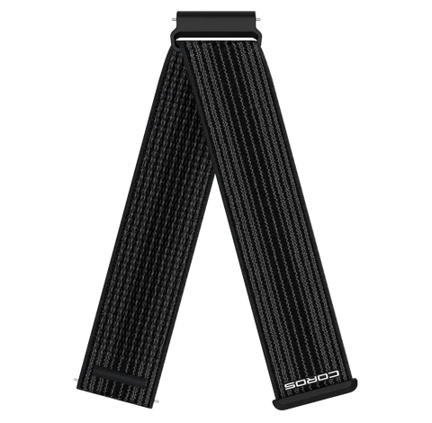 COROS 22mm Nylon Watch Band -Black Long