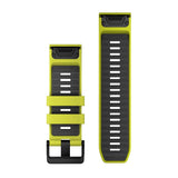 Garmin QuickFit 26 - Amp Yellow / Graphite Silicone Band