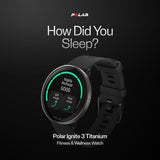 Polar Ignite 3 Titanium - Black Silicone