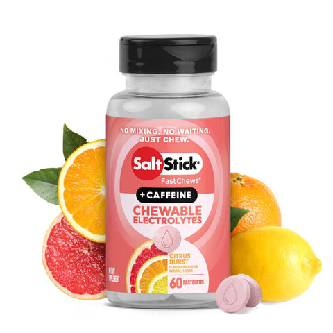 Salt Stick FastChews - Citrus Burst w/Caffeine - Bottle (60 Chews)