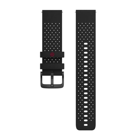 Polar Silicone Wristband 22mm Small/Large - Black/Grey