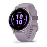 Garmin Vivoactive 5 - Metallic Orchid Aluminum Bezel with Orchid Case and Silicone Band