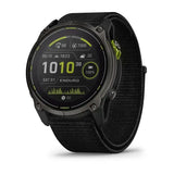 Garmin Enduro 3 – 51 mm Solar, Sapphire Carbon gray DLC titanium with black UltraFit nylon strap