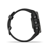 Garmin fenix 7S Pro Sapphire Solar - Carbon Gray DLC Titanium - Black band