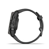 Garmin fenix 7S Pro Sapphire Solar - Carbon Gray DLC Titanium - Black band