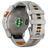 Garmin fenix 7 Pro Sapphire Solar - Titanium - Fog Gray/Ember Orange band