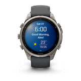 Garmin fenix 9 Pro - 47mm - Titanium with Graphite/Black Silicone Band