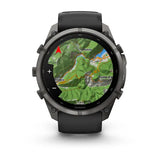 Garmin fenix 9 Pro InReach  -  51mm - Carbon Gray DLC Titanium with Black/Pebble Gray Silicone Band