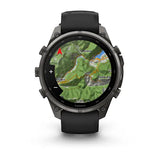 Garmin fenix 9 Pro InReach  - 47mm - Carbon Gray DLC Titanium with Black/Pebble Gray Silicone Band
