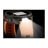 Garmin fenix 9 Pro InReach - 43mm - Titanium with Shell Pink/Autumn Orange Silicone Band