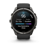 Garmin fenix 9 Pro - 51mm - Carbon Gray DLC Titanium with Black/Pebble Gray Silicone Band