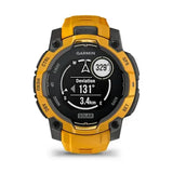 Garmin Instinct 3 – 45 mm, Solar Sunburst with sunburst/grey silicone band