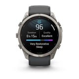 Garmin fenix 9 Pro - 51mm - Titanium with Graphite/Black Silicone Band