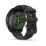 Garmin fenix 8 Pro - 47mm AMOLED Sapphire Carbon grey DLC titanium with black/pebble grey silicone band
